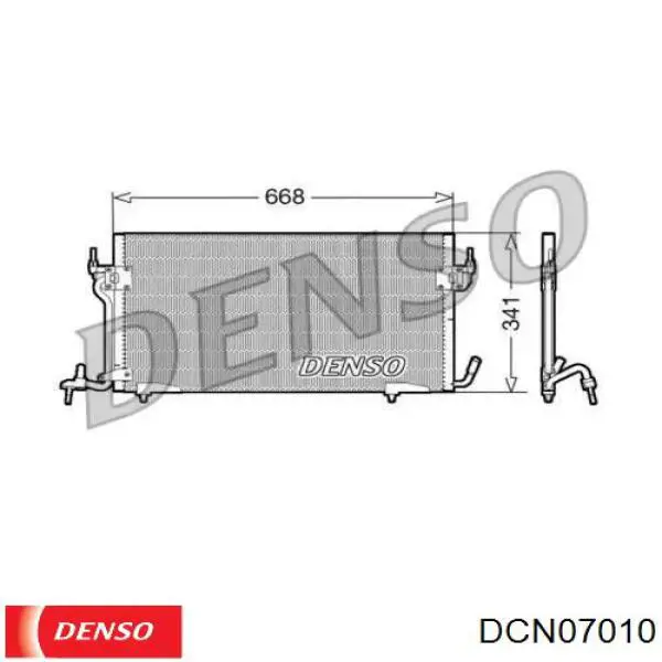 Радиатор кондиционера DCN07010 Denso