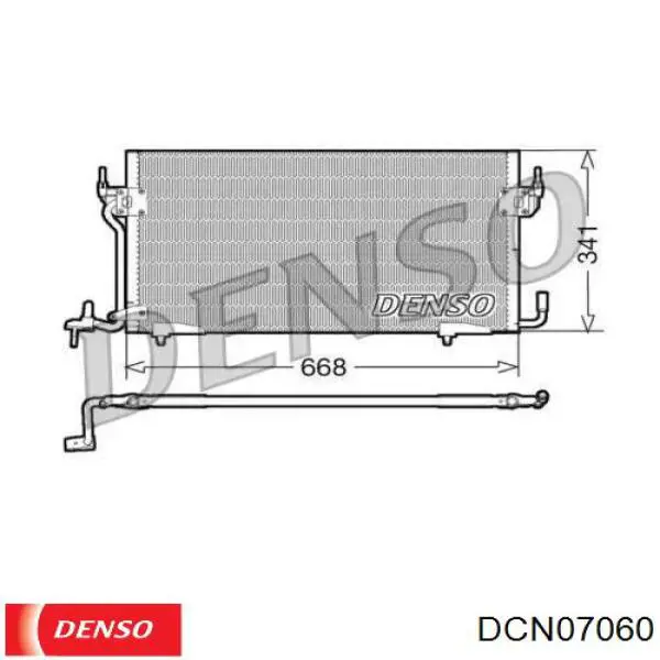 Радиатор кондиционера DCN07060 Denso