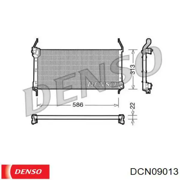 Радиатор кондиционера DCN09013 Denso