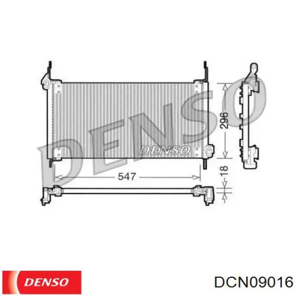 DCN09016 Denso радиатор кондиционера