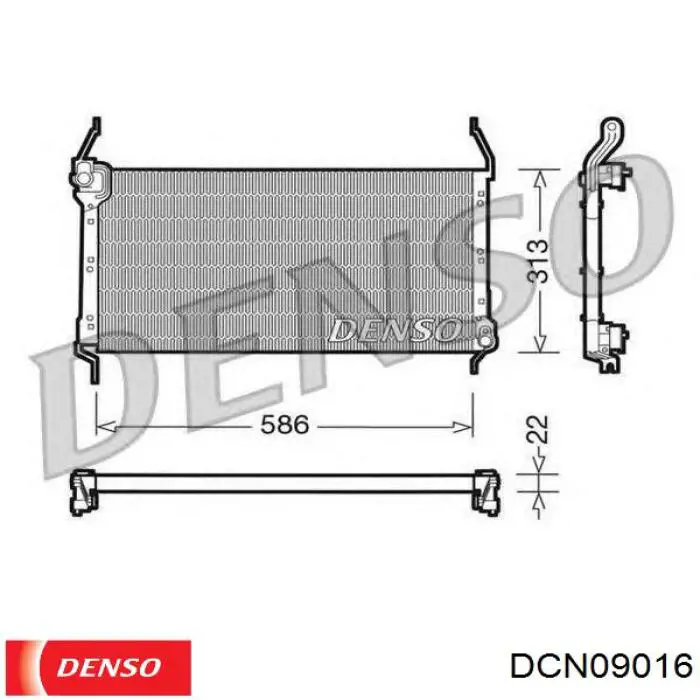 Радиатор кондиционера 46754472 Fiat/Alfa/Lancia