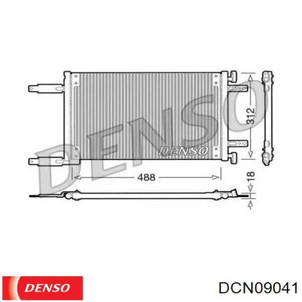 DCN09041 Denso радиатор кондиционера