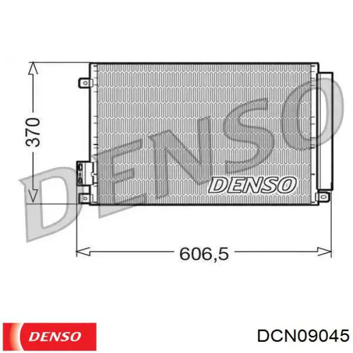 DCN09045 Denso радиатор кондиционера