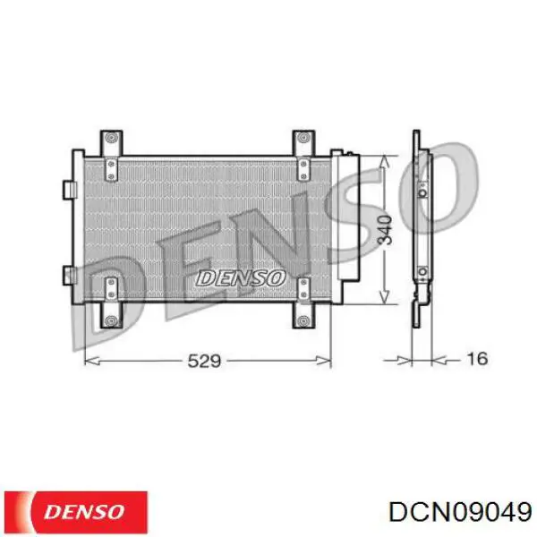 DCN09049 Denso радиатор кондиционера