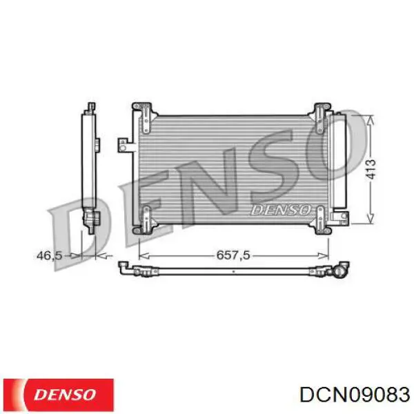 Радиатор кондиционера DCN09083 Denso