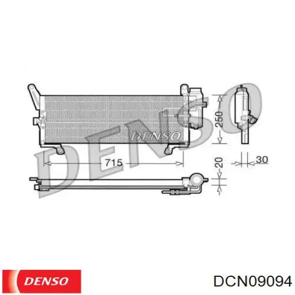 Радиатор кондиционера DCN09094 Denso