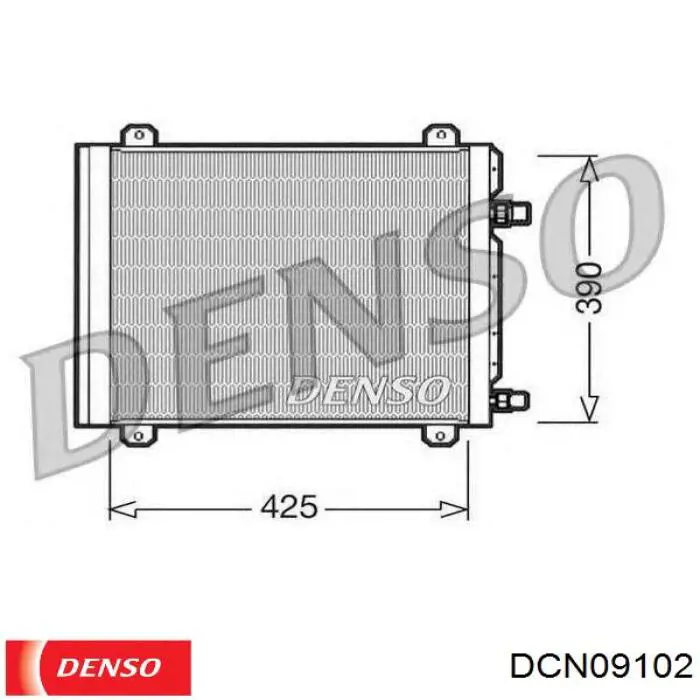 Купить DCN09102 Denso Радиатор системы охлаждения кондиционера