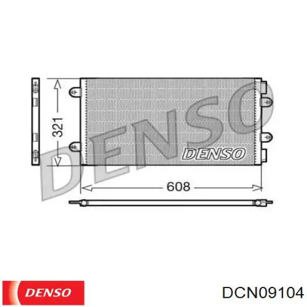 Радиатор кондиционера DCN09104 Denso