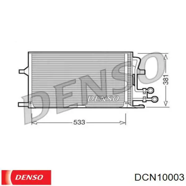 Радиатор кондиционера DCN10003 Denso