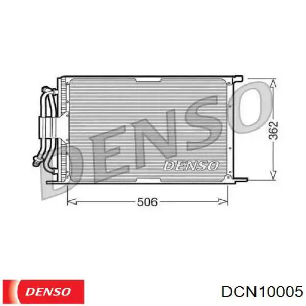 Радиатор кондиционера DCN10005 Denso