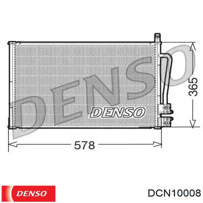 DCN10008 Denso радиатор кондиционера
