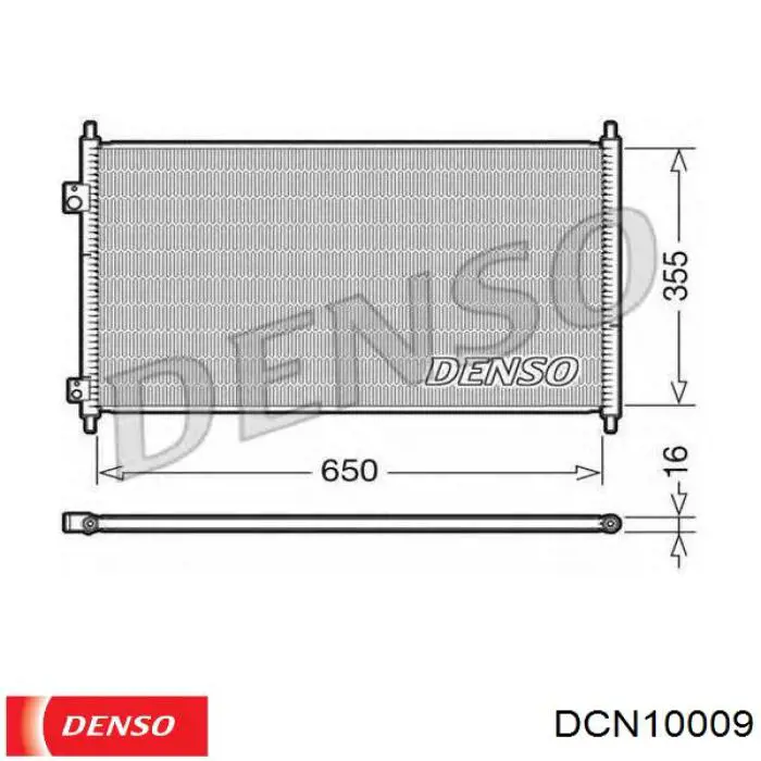 Condensador aire acondicionado DCN10009 Denso