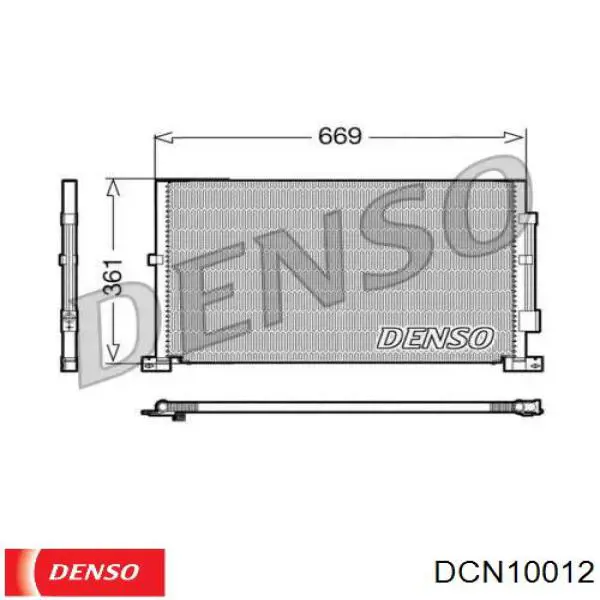 Condensador aire acondicionado DCN10012 Denso