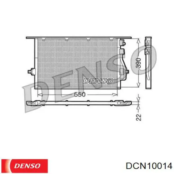 DCN10014 Denso радиатор кондиционера