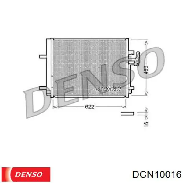 Радиатор кондиционера DCN10016 Denso