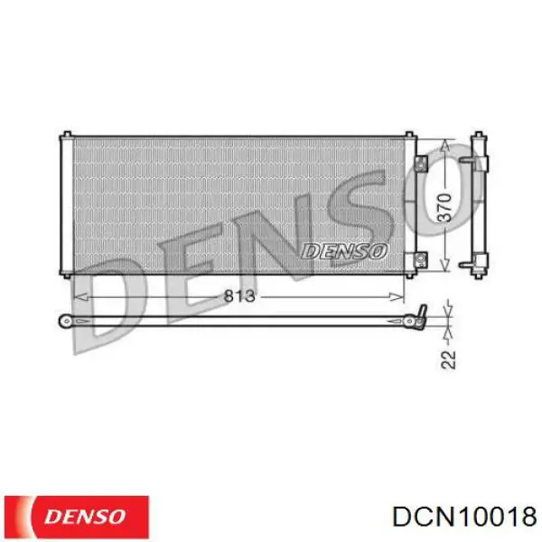 Радиатор кондиционера DCN10018 Denso