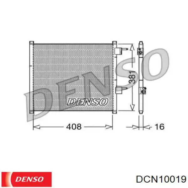 Радиатор кондиционера DCN10019 Denso