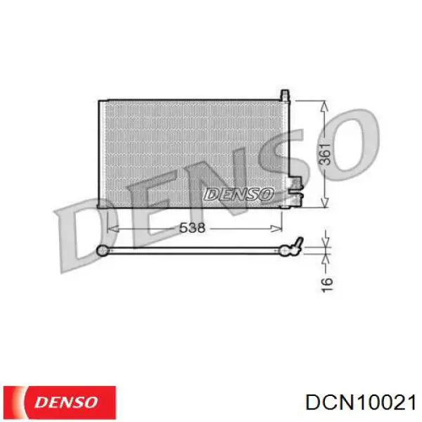 DCN10021 Denso радиатор кондиционера
