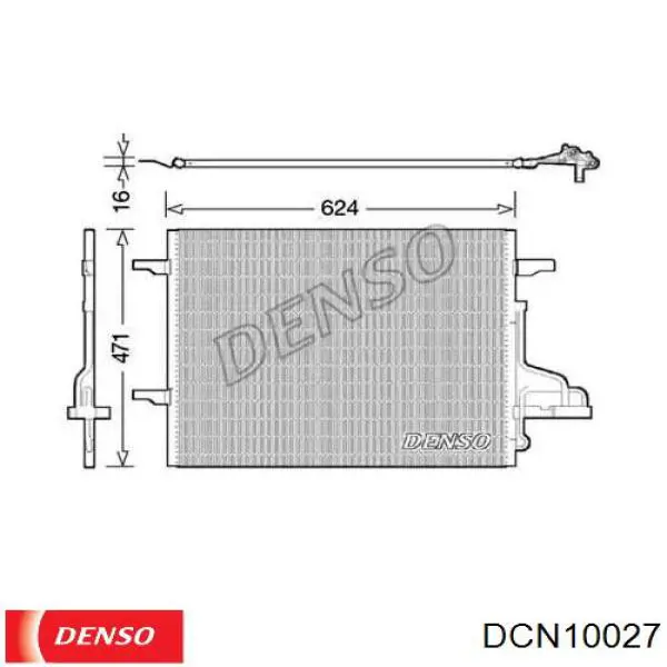 Конденсатор кондиционера Denso DCN10027 цена, от 91.22 USD