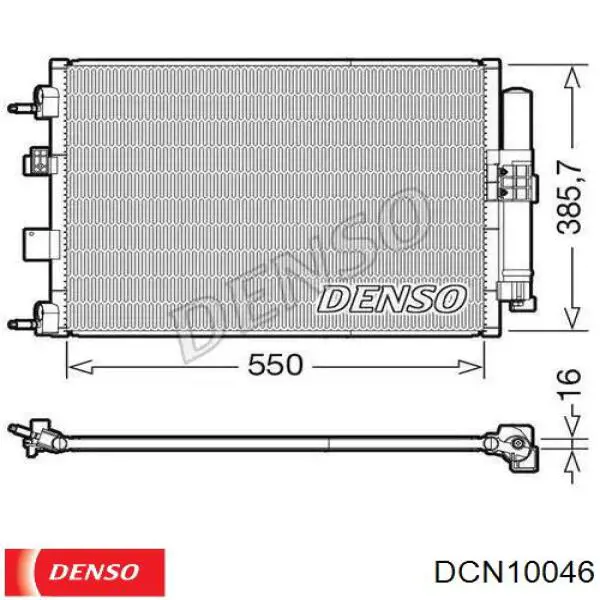 DCN10046 Denso radiador de aparelho de ar condicionado