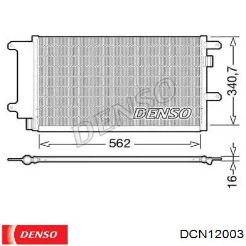 Радиатор кондиционера Denso DCN12003