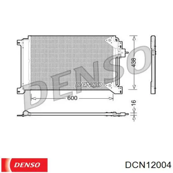 Радиатор кондиционера DCN12004 Denso