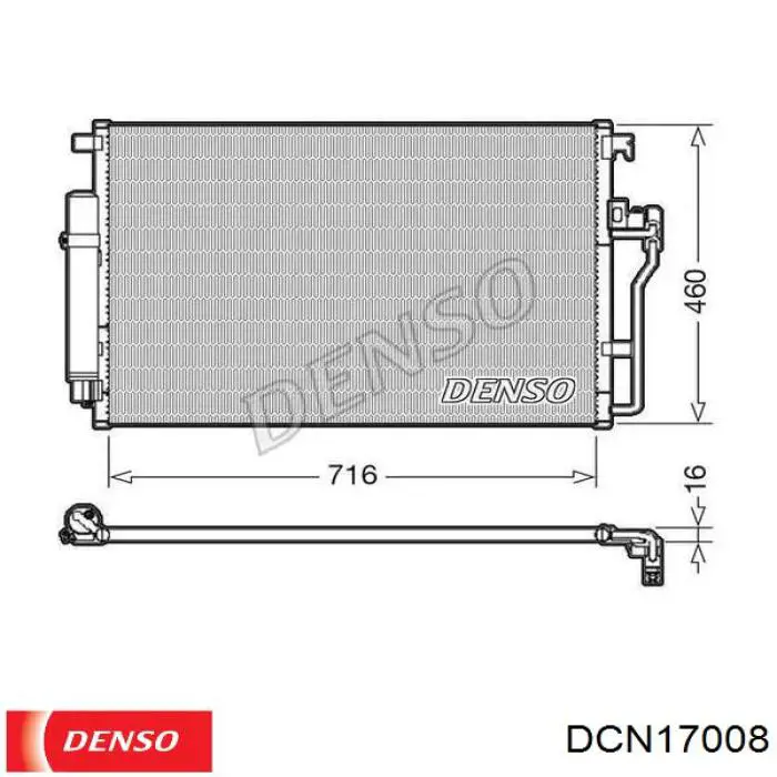 DCN17008 Denso Конденсатор