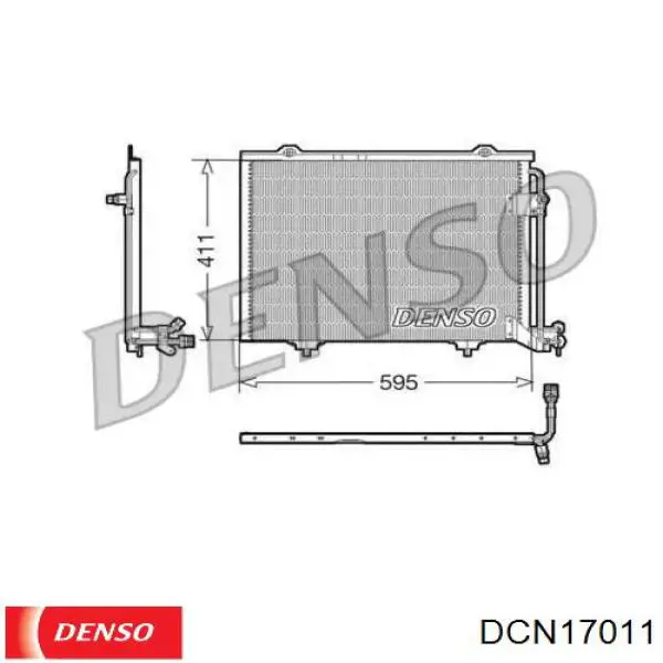 DCN17011 Denso радиатор кондиционера