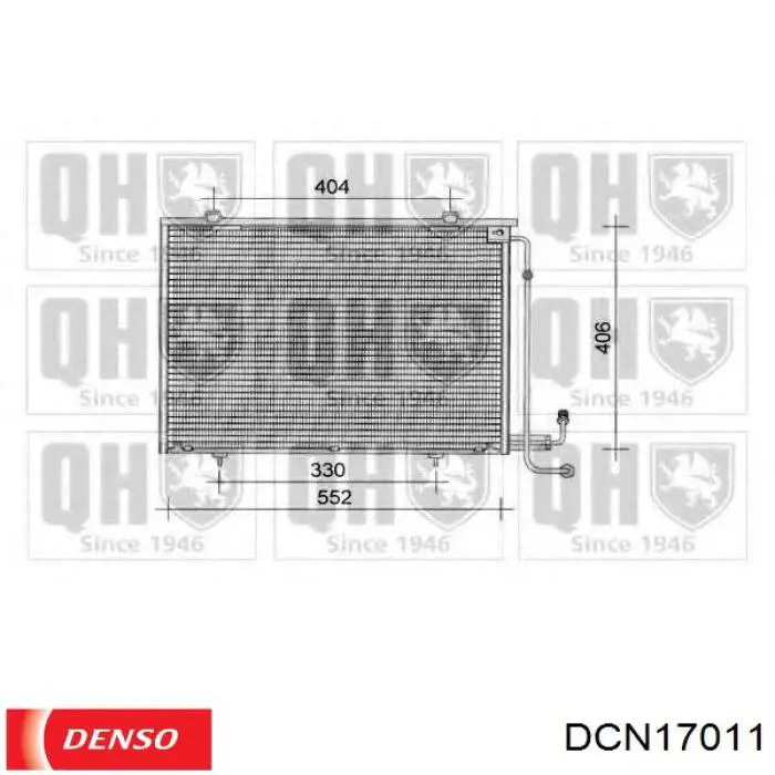 Купить DCN17011 Denso Радиатор системы охлаждения кондиционера