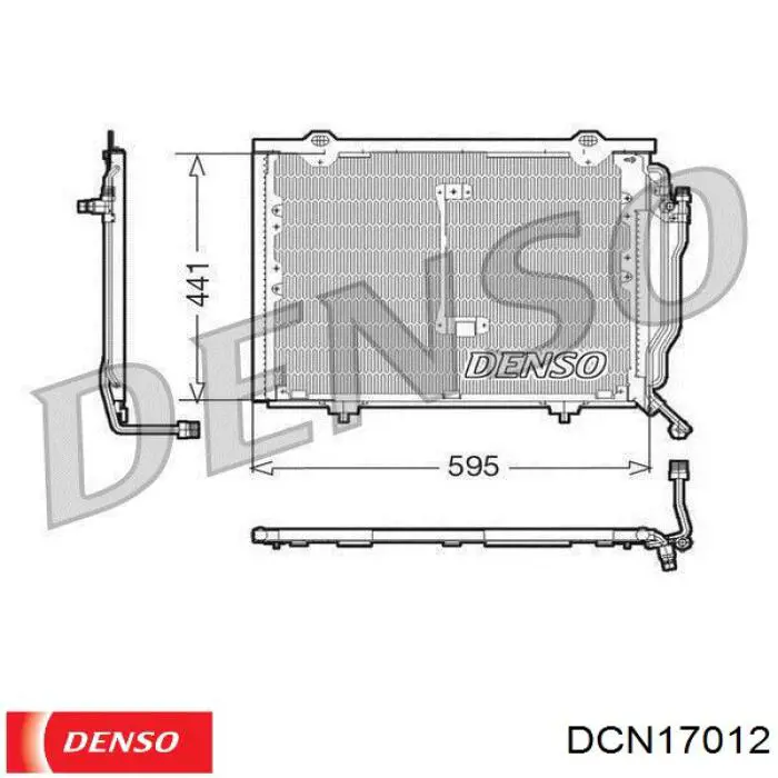 Радиатор кондиционера DCN17012 Denso