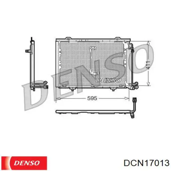 Радиатор кондиционера DCN17013 Denso