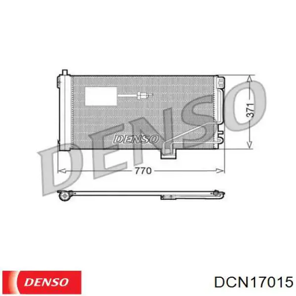 Радиатор кондиционера DCN17015 Denso