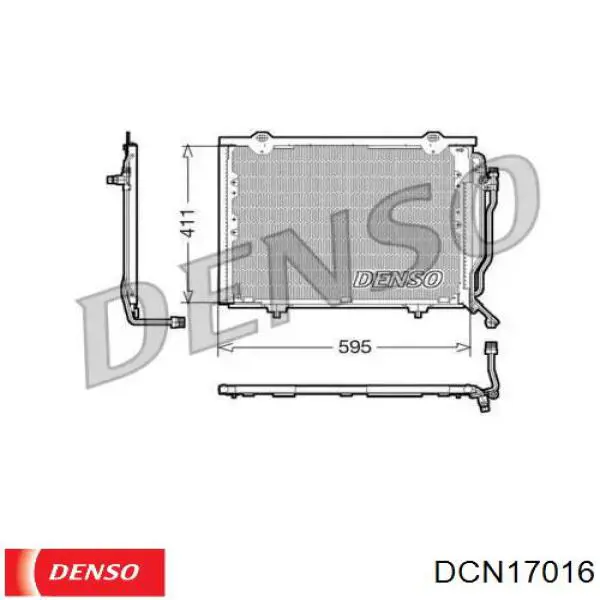 DCN17016 Denso радиатор кондиционера