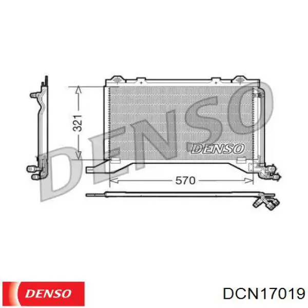 DCN17019 Denso радиатор кондиционера