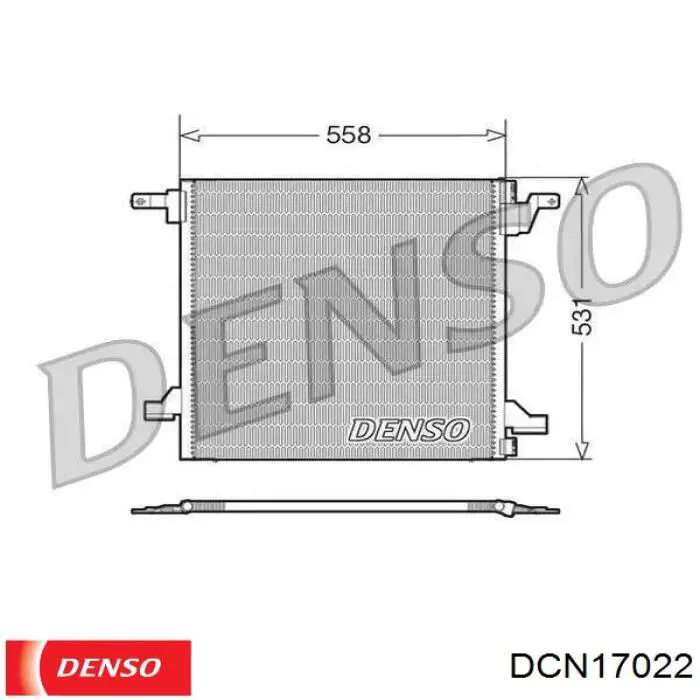 DCN17022 Denso радиатор кондиционера