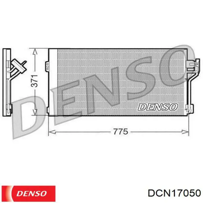 DCN17050 Denso радиатор кондиционера