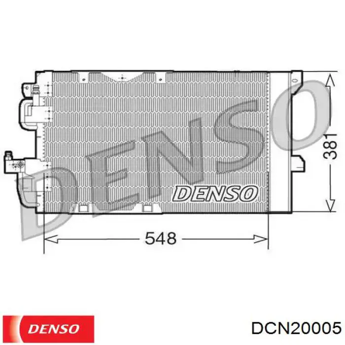 DCN20005 Denso радиатор кондиционера