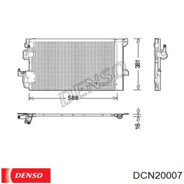 Конденсатор кондиционера Denso DCN20007 цена, от 81.42 USD