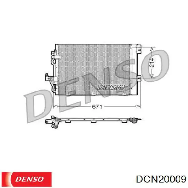 Радиатор кондиционера DCN20009 Denso