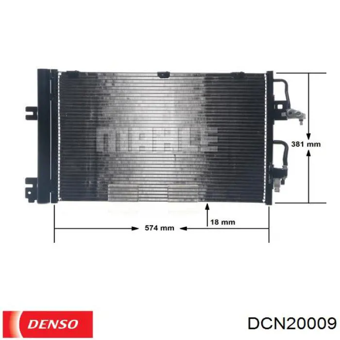 Condensador aire acondicionado DCN20009 Denso