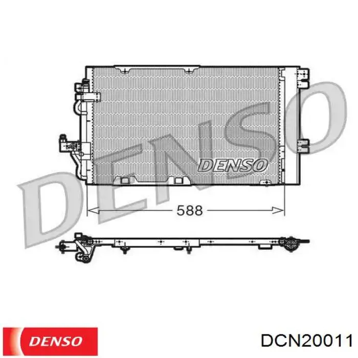 DCN20011 Denso радиатор кондиционера