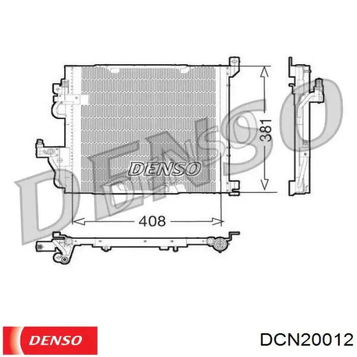 Купить DCN20012 Denso Радиатор системы охлаждения кондиционера