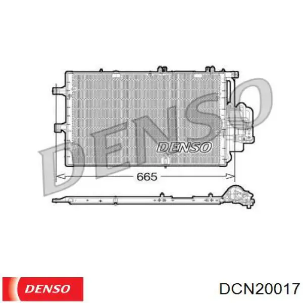 Радиатор кондиционера DCN20017 Denso