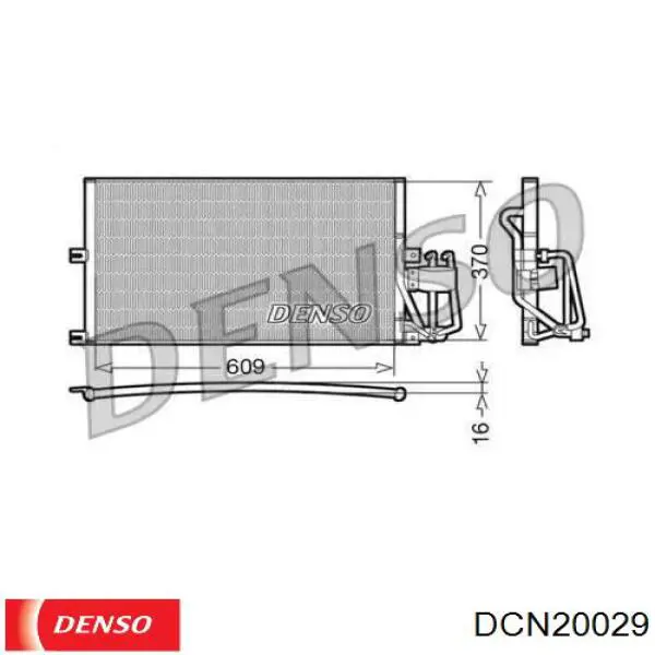 DCN20029 Denso радиатор кондиционера