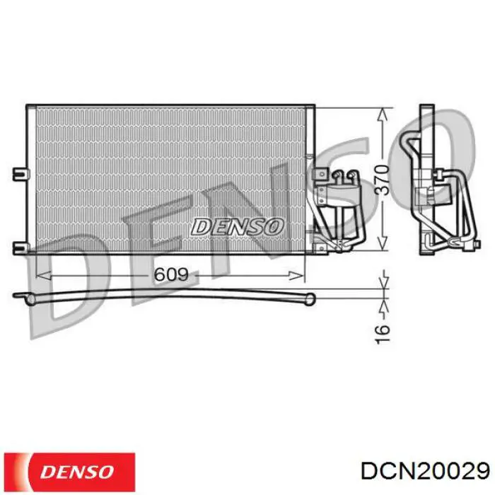 Condensador aire acondicionado DCN20029 Denso