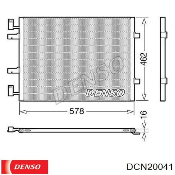 DCN20041 Denso radiador de aparelho de ar condicionado