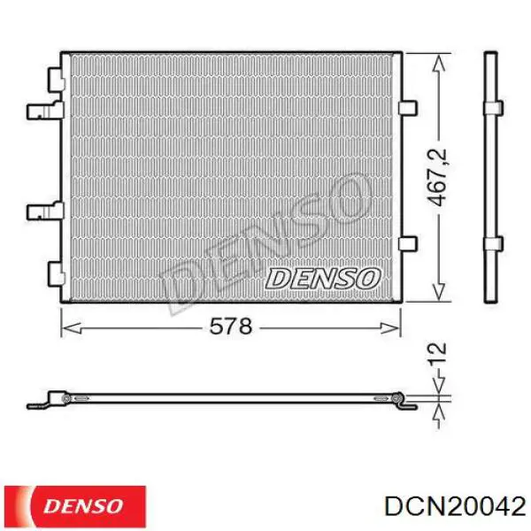 Радиатор кондиционера DCN20042 Denso