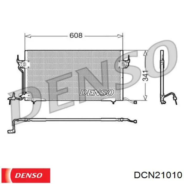 DCN21010 Denso радиатор кондиционера