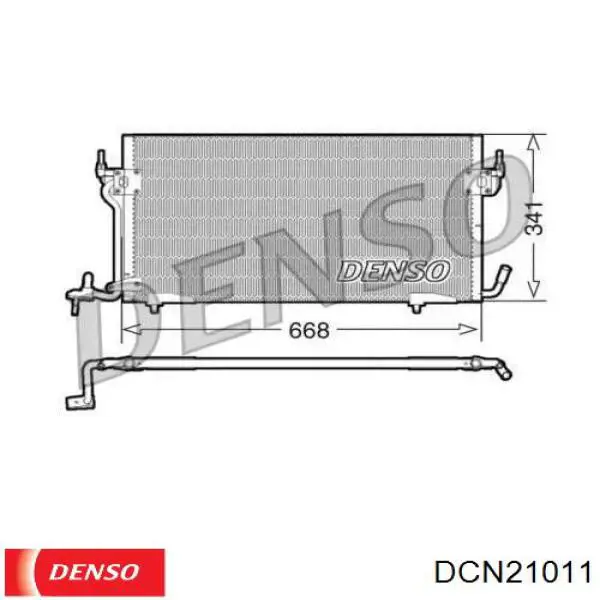 Радиатор кондиционера DCN21011 Denso