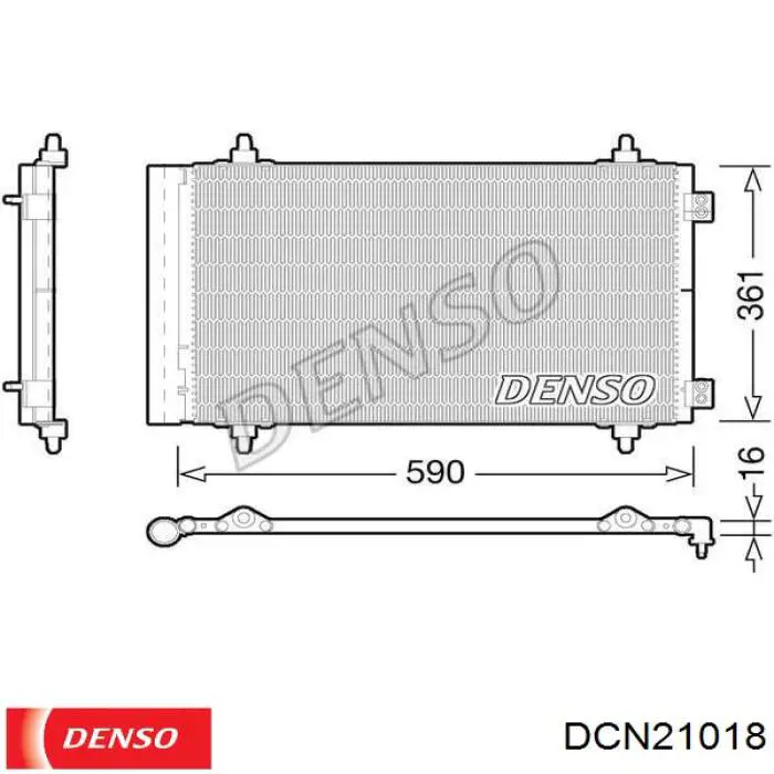 Condensador aire acondicionado DCN21018 Denso